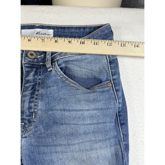 KanCan Jeans Mid- Rise Womens Size 1/24 Distressed Destroyed - Picture 5 of 8